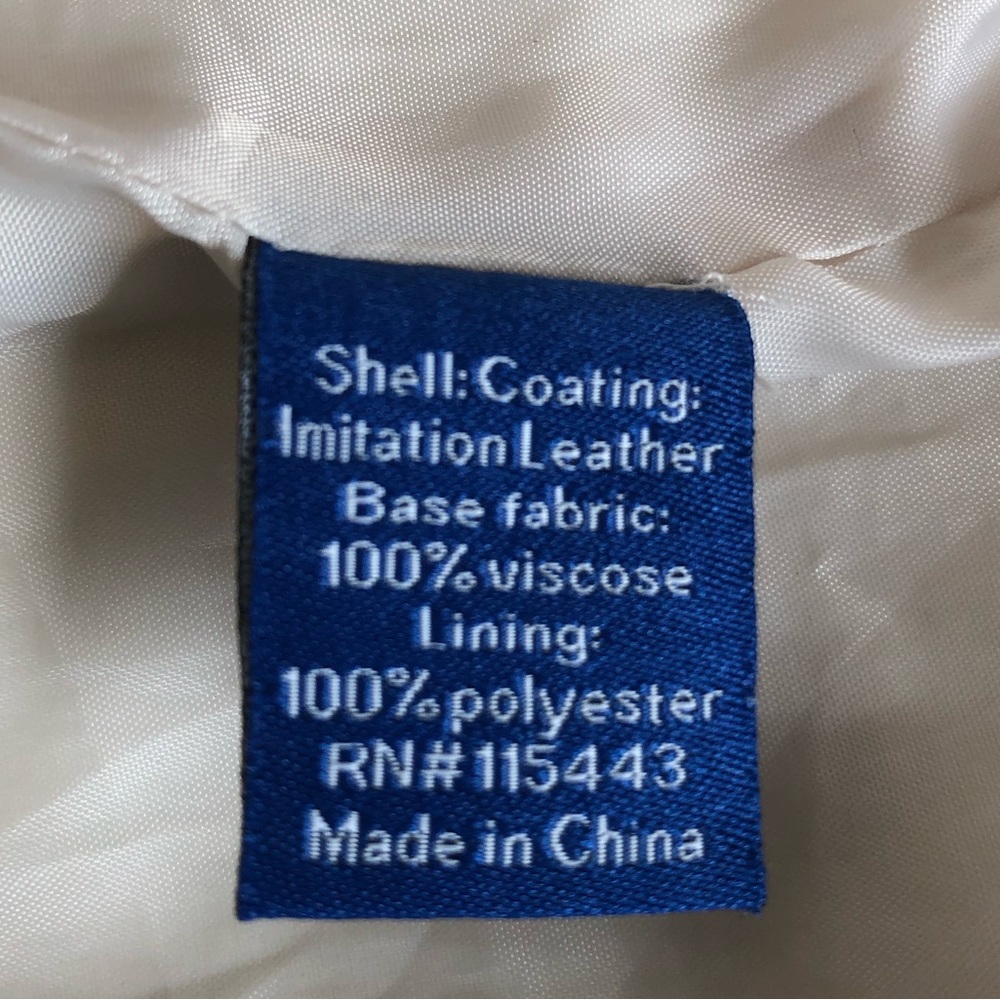 Apt 9 Moto Jacket - Woman’s Faux Leather. Cream Color. Fully Lined. Size XL - Picture 7 of 7